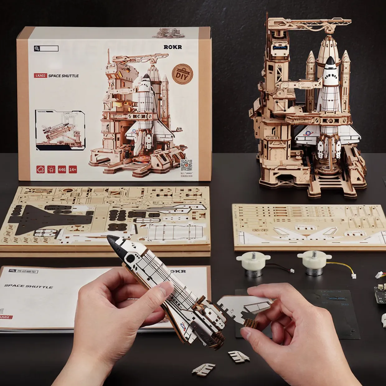 Rokr Space Shuttle 3D Wooden Kit
