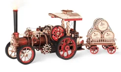 Rokr Steam Engine Mechanical 3D Wooden Kit