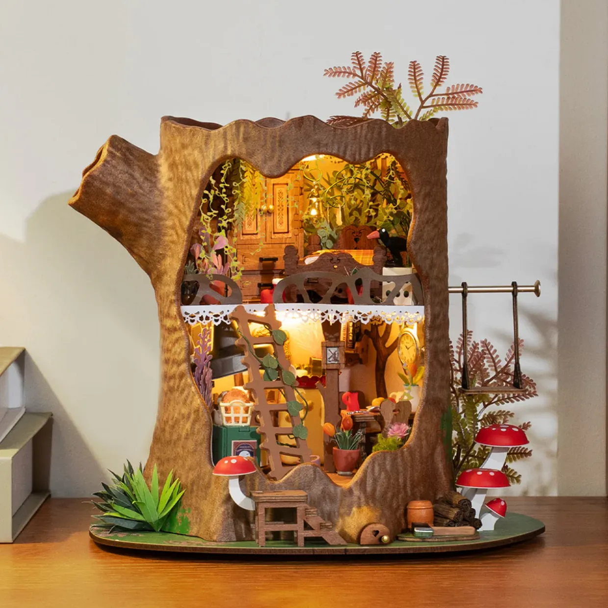 Rolife Fairytale Tree House Wooden Diorama Kit