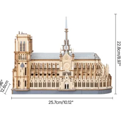 Rolife RoWood Paris Cathedral Wooden Building Kit