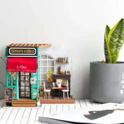 Rolife Simon's Coffee Shop Wooden Diorama Kit