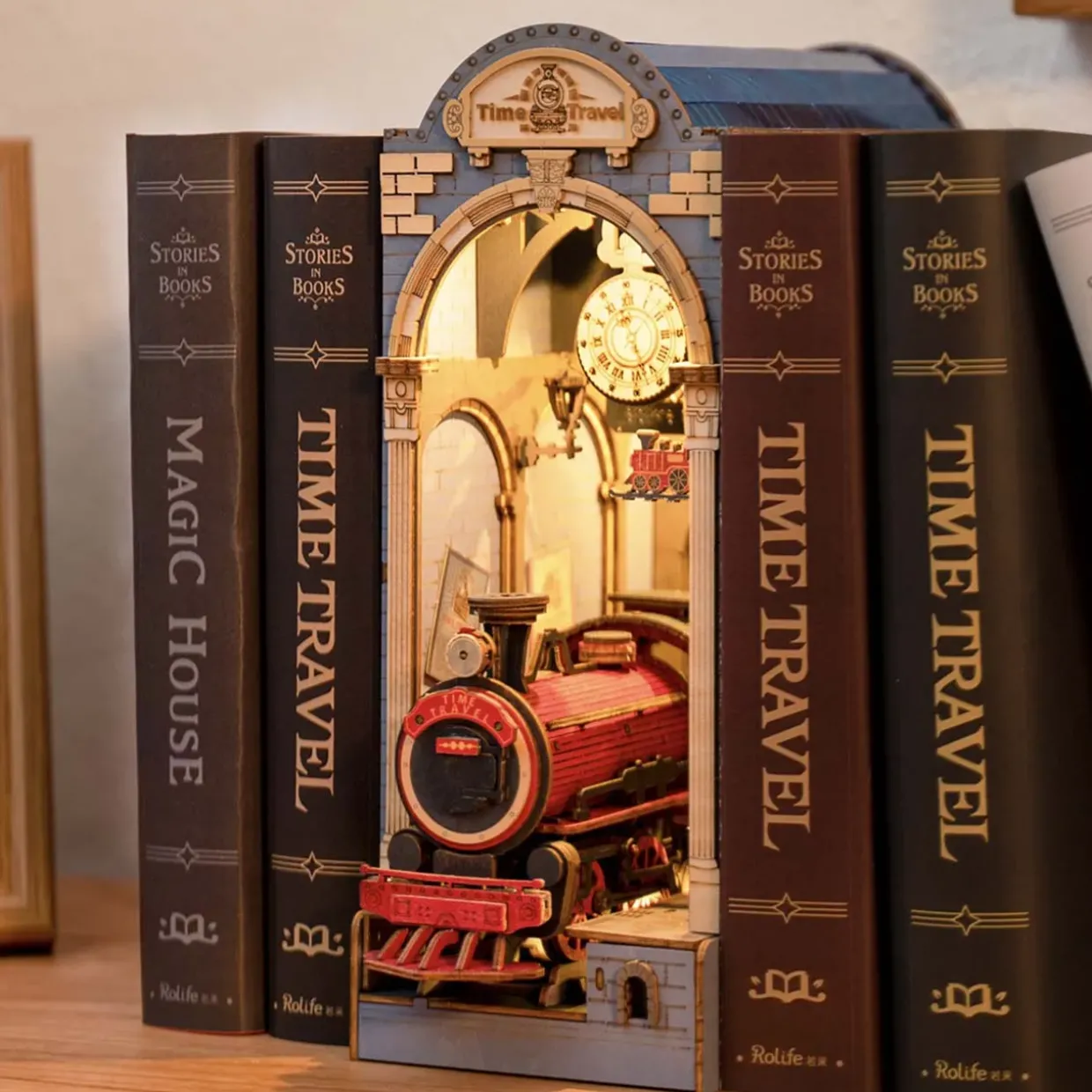 Rolife Time Travel 3D Creative Bookend