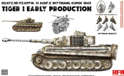 Rye Field Models 1/35 Pz.Kpfw.VI Ausf.E Tiger I Early Production Kursk 1943 Michael Wittmann Upgraded Kit