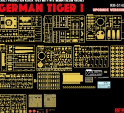 Rye Field Models 1/35 Pz.Kpfw.VI Ausf.E Tiger I Early Production Kursk 1943 Michael Wittmann Upgraded Kit