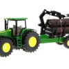Siku 1/50 John Deere with Forestry Trailer