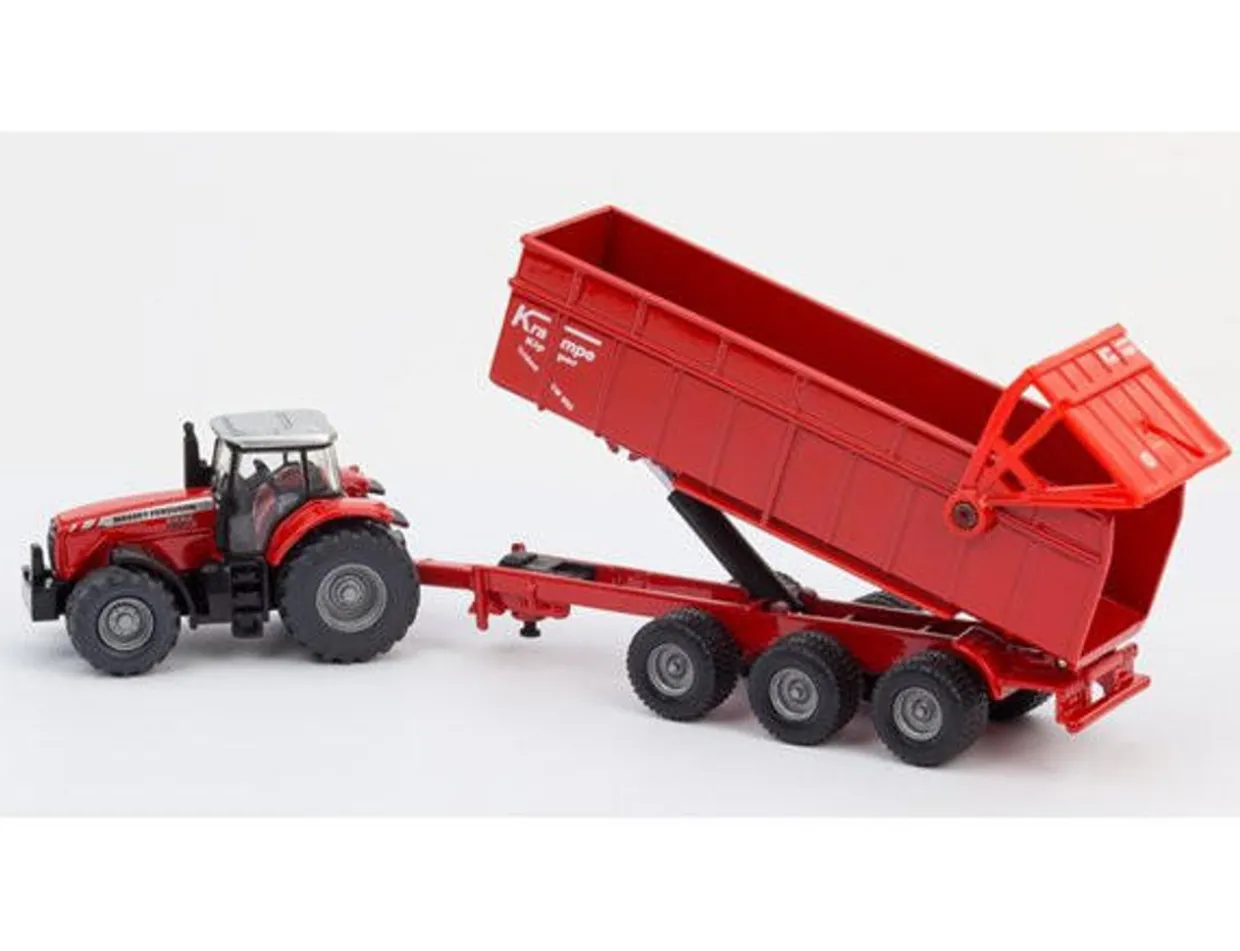 Siku 1/87 Massey Ferguson 8480 Tractor and Trailer