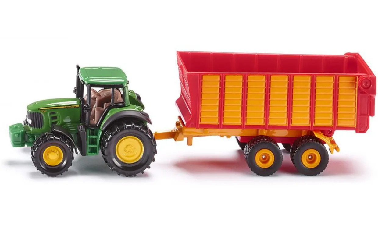 Siku John Deere with Silage Trailer