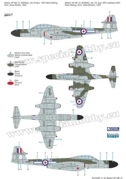 Special Hobby 1/72 Armstrong Whitworth Meteor NF Mk.12 Model Kit