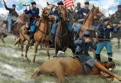 Strelets 1/72 American Civil War Union Cavalry Skirmishing Gettysburg