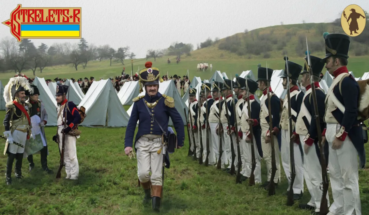 Strelets 1/72 Napoleonic French Infantry in Summer Uniform Standing Order Arms