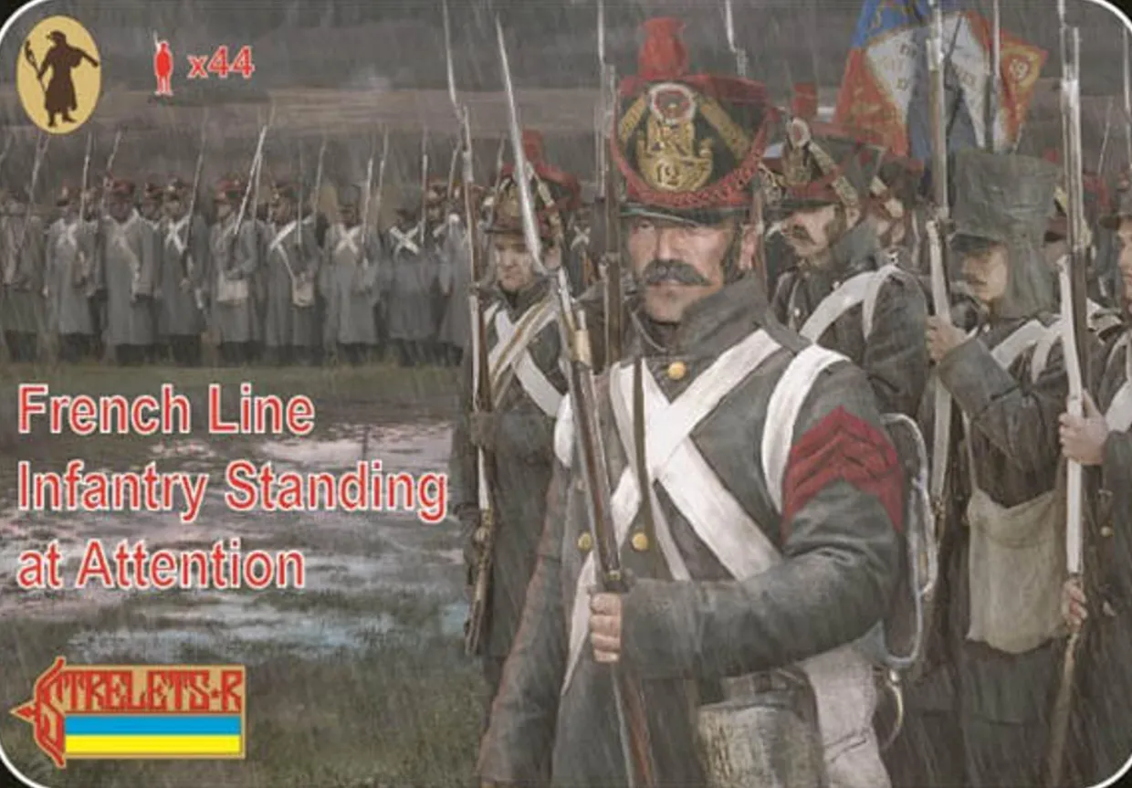 Strelets 1/72 Napoleonic French Line Infantry at Attention