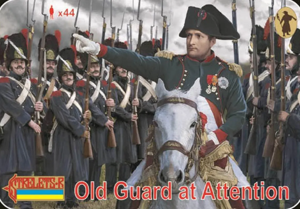 Strelets 1/72 Napoleonic French Old Guard Standing at attention