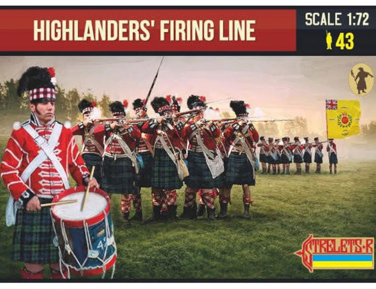 Strelets 1/72 Napoleonic Highlanders Firing Line