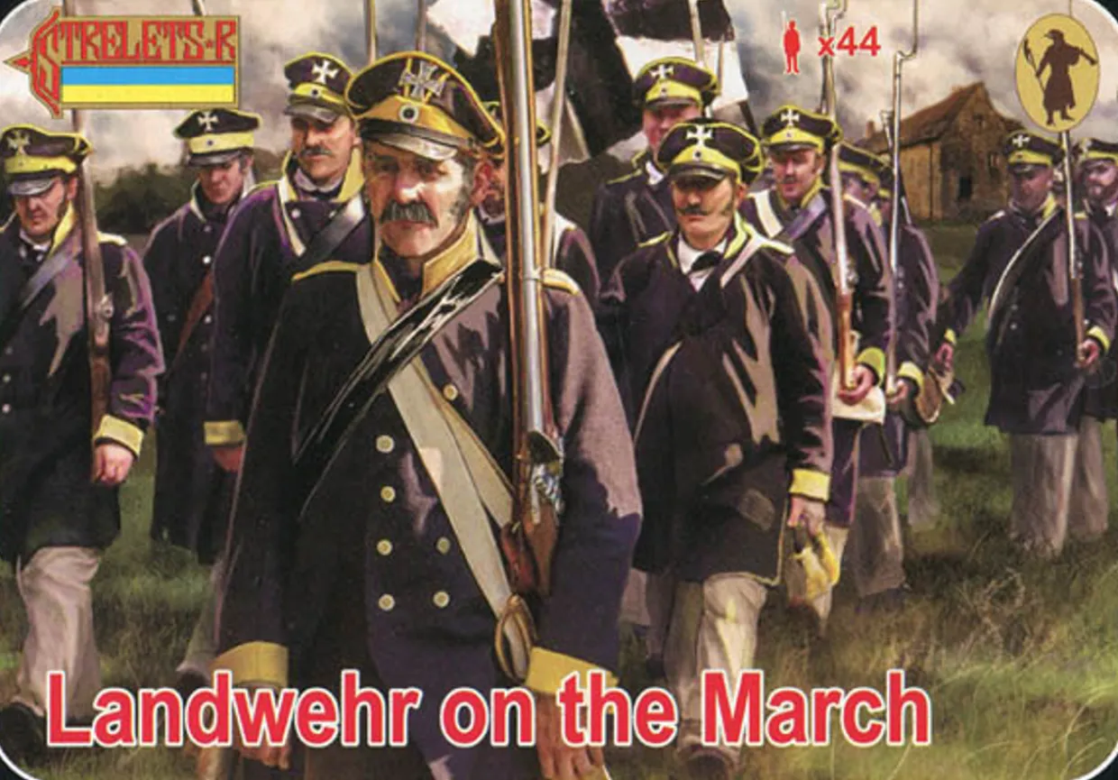 Strelets 1/72 Napoleonic Prussian Landwehr on the March