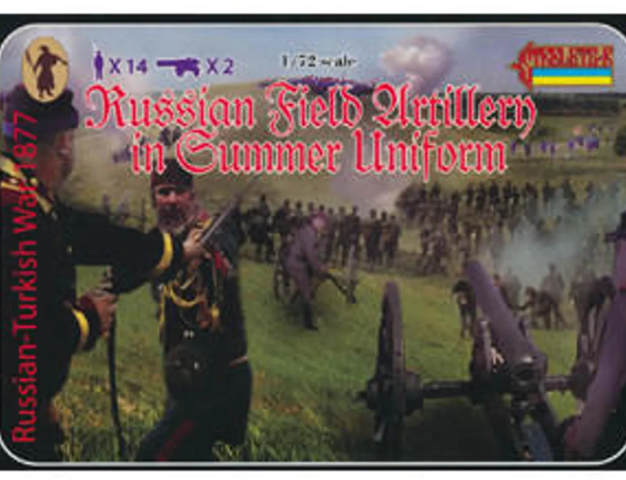 Strelets 1/72 Russo-Turkish War Russian Field Artillery in Summer Uniform