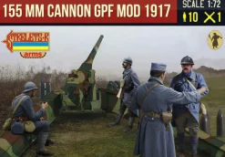 Strelets 1/72 WWI French 155mm St Chamond Howitzer with Crew