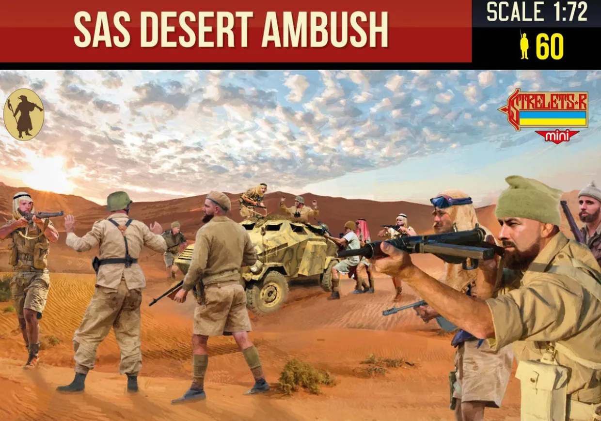 Strelets 1/72 WWII British SAS Desert Ambush