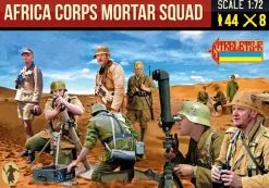 Strelets 1/72 WWII German Africa Korps Mortar Squad