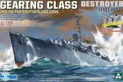 Takom 1/700 USS Southerland DD-743 Gearing Class Destroyer 1945 Model Kit