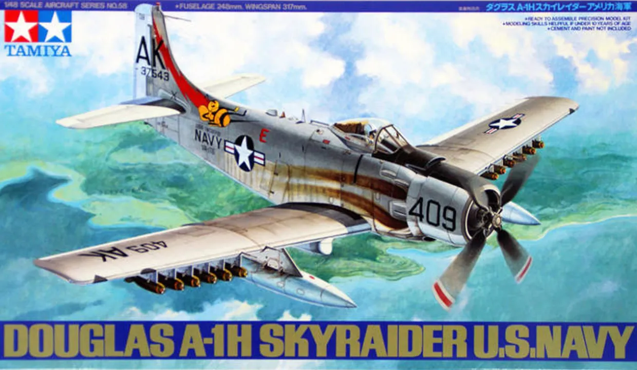 Tamiya 1/48 Douglas A-1H Skyraider US Navy