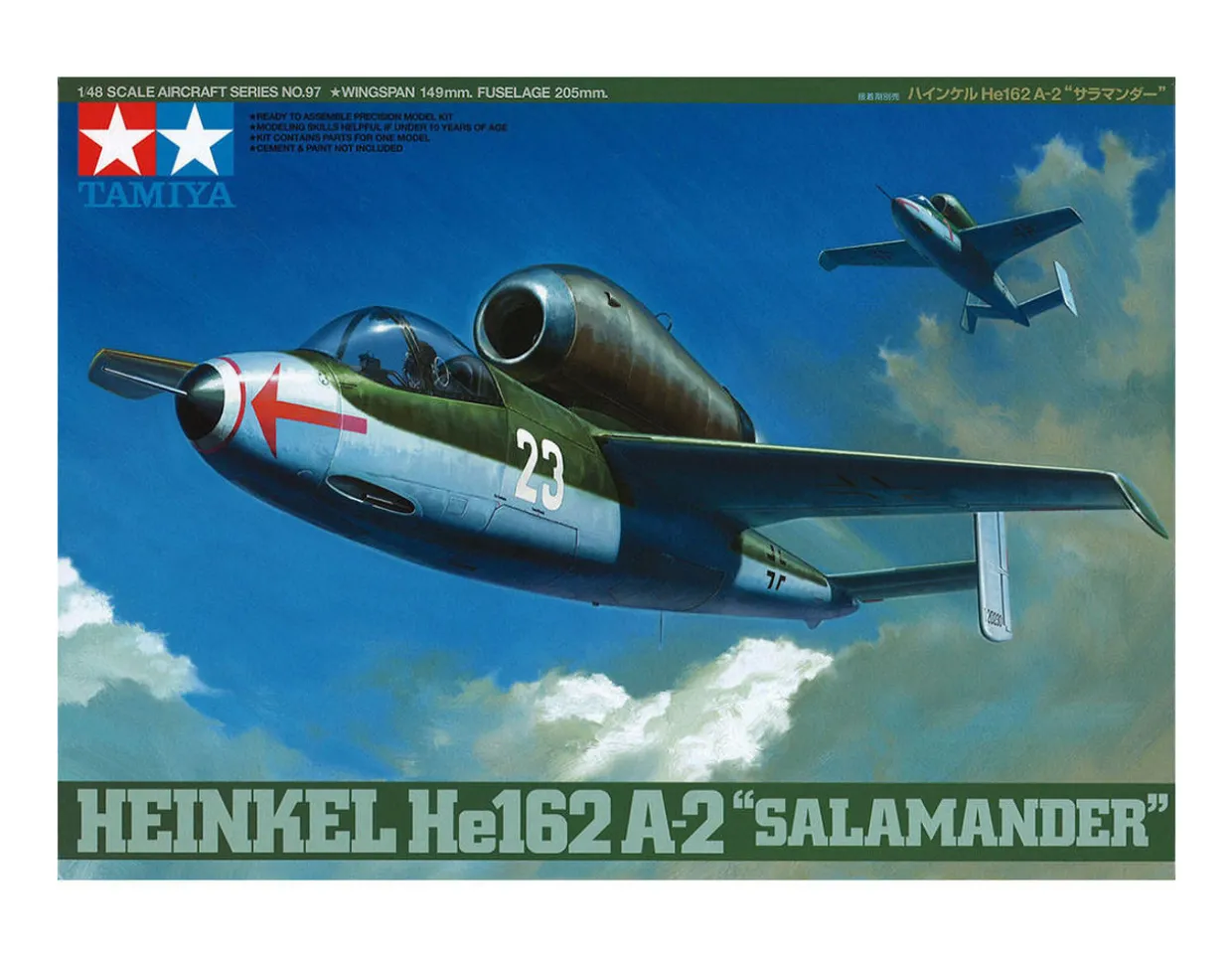 Tamiya 1/48 Heinkel He 162A-2 Salamander