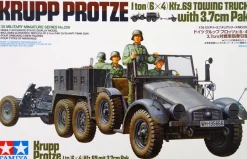 Tamiya 1/35 Krupp Protze Kfz.69 Towing Truck with 37mm Pak 36 ATG