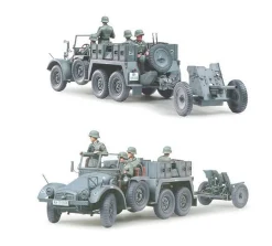 Tamiya 1/35 Krupp Protze Kfz.69 Towing Truck with 37mm Pak 36 ATG