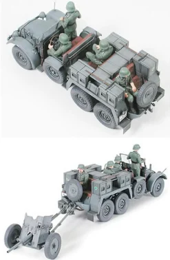 Tamiya 1/35 Krupp Protze Kfz.69 Towing Truck with 37mm Pak 36 ATG