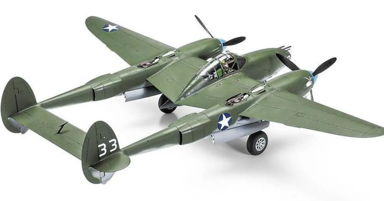 Tamiya 1/48 Lockheed P-38F/G Lightning WW2 Fighter