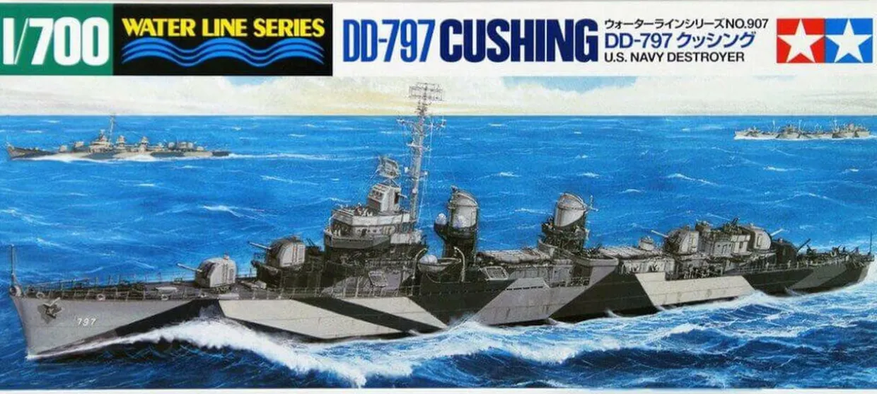Tamiya 1/700 USS Cushing DD-797 Model Kit