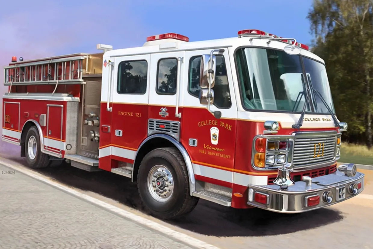 Trumpeter 1/72 American LaFrance Eagle Fire