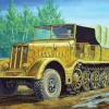 Trumpeter 1/72 Sd.Kfz.9 FAMO 18 Ton Half Track