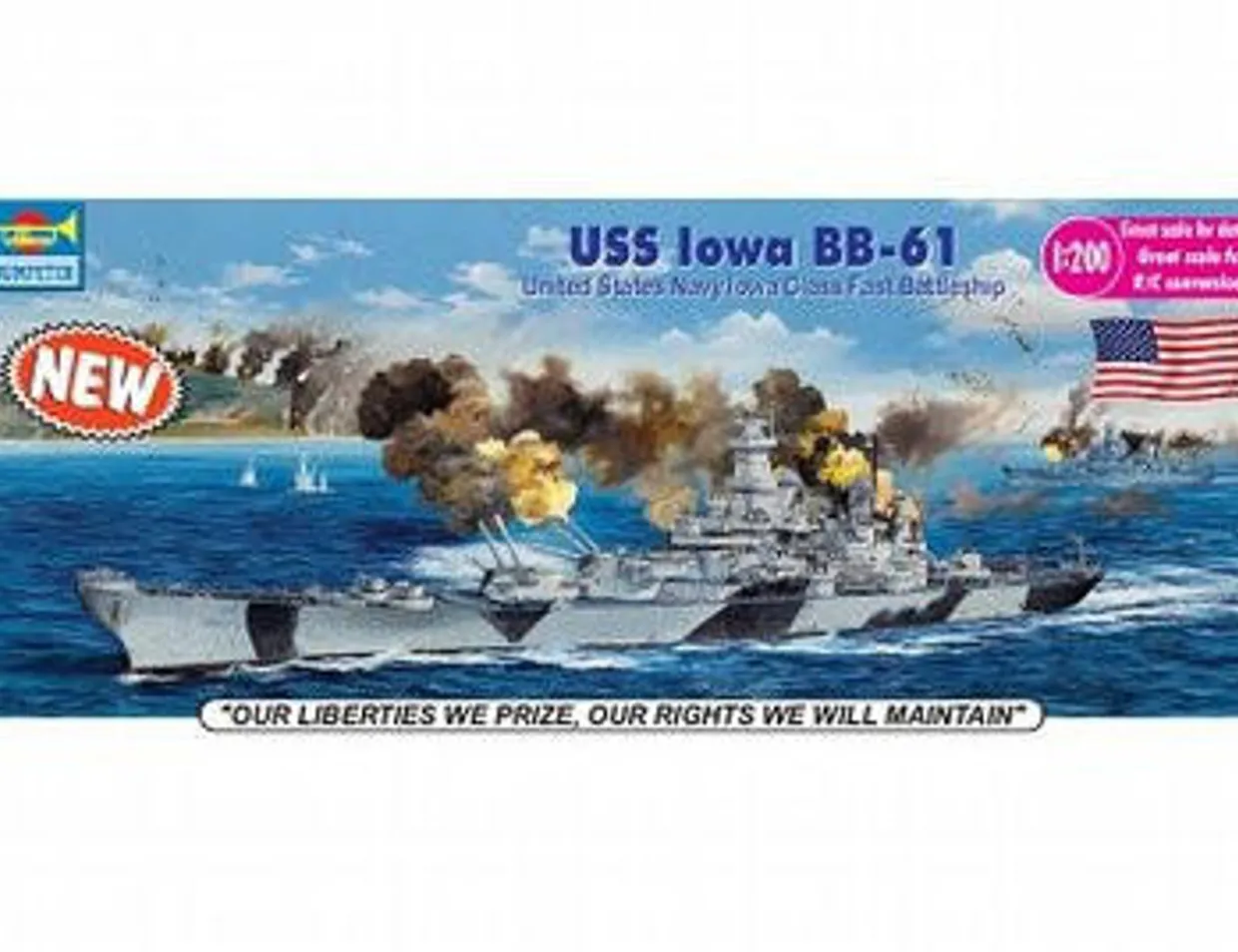 Trumpeter 1/200 USS Iowa BB-61
