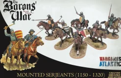 Wargames Atlantic 28mm Age of Chivalry - The Barons' War - Mounted Serjeants (1150-1320)