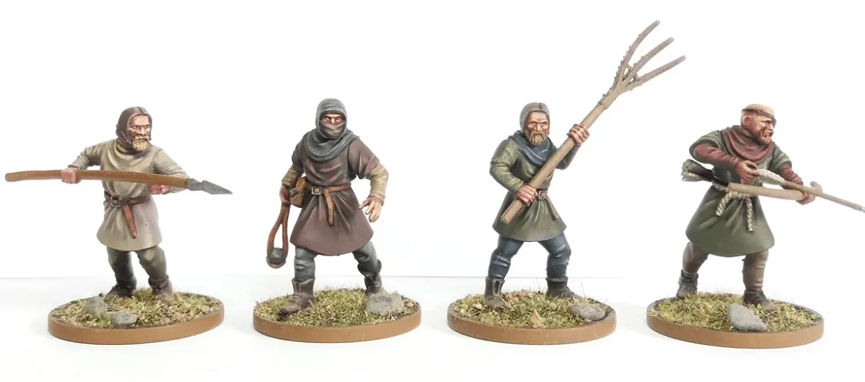 Wargames Atlantic 28mm Age of Chivalry - Peasant Levy 1100-1350