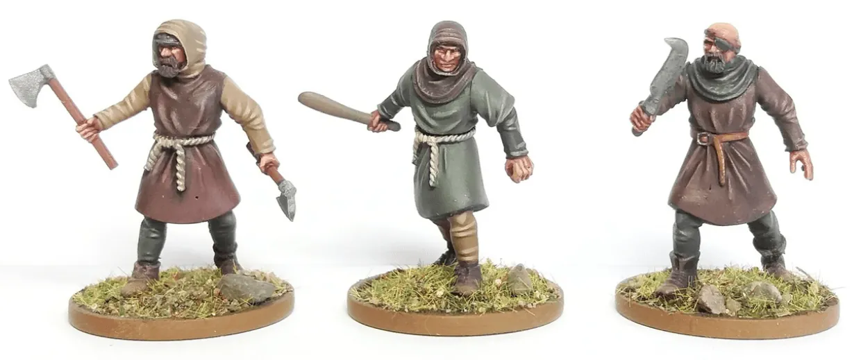 Wargames Atlantic 28mm Age of Chivalry - Peasant Levy 1100-1350