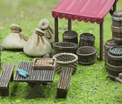 Wargames Atlantic 28mm General Accoutrements - Markets & Barricades