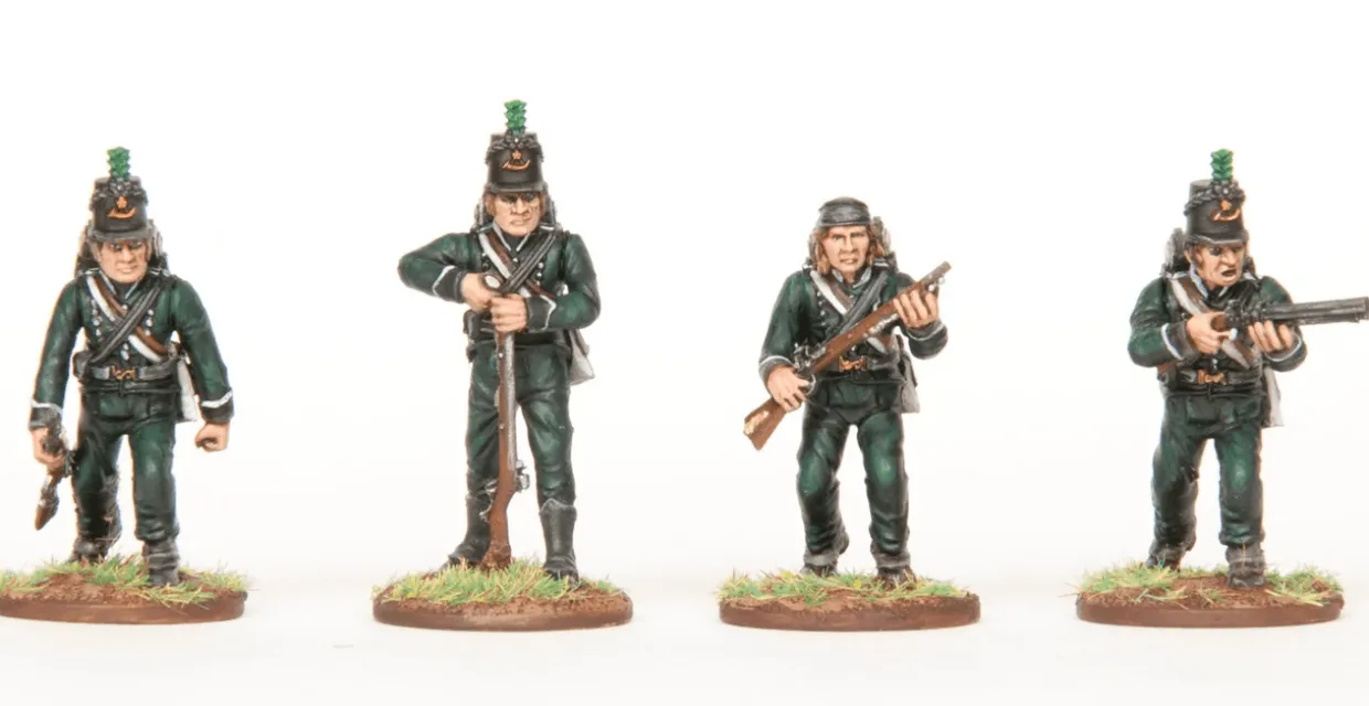 Wargames Atlantic 28mm Napoleonic Wars - British Riflemen