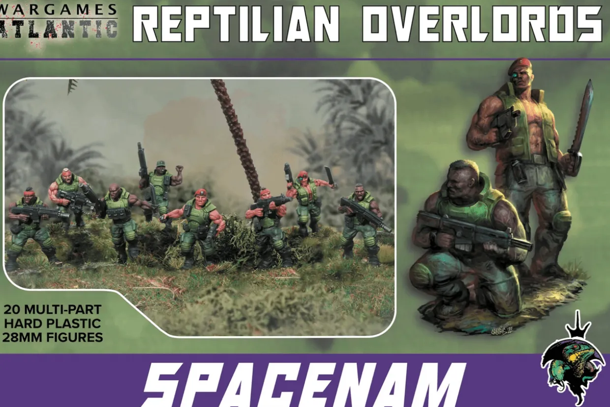 Wargames Atlantic 28mm Reptilian Overlords - Spacenam