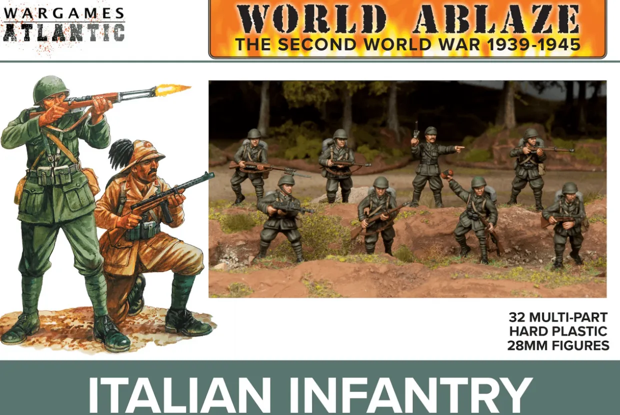 Wargames Atlantic 28mm World Ablaze - WWII Italian Infantry