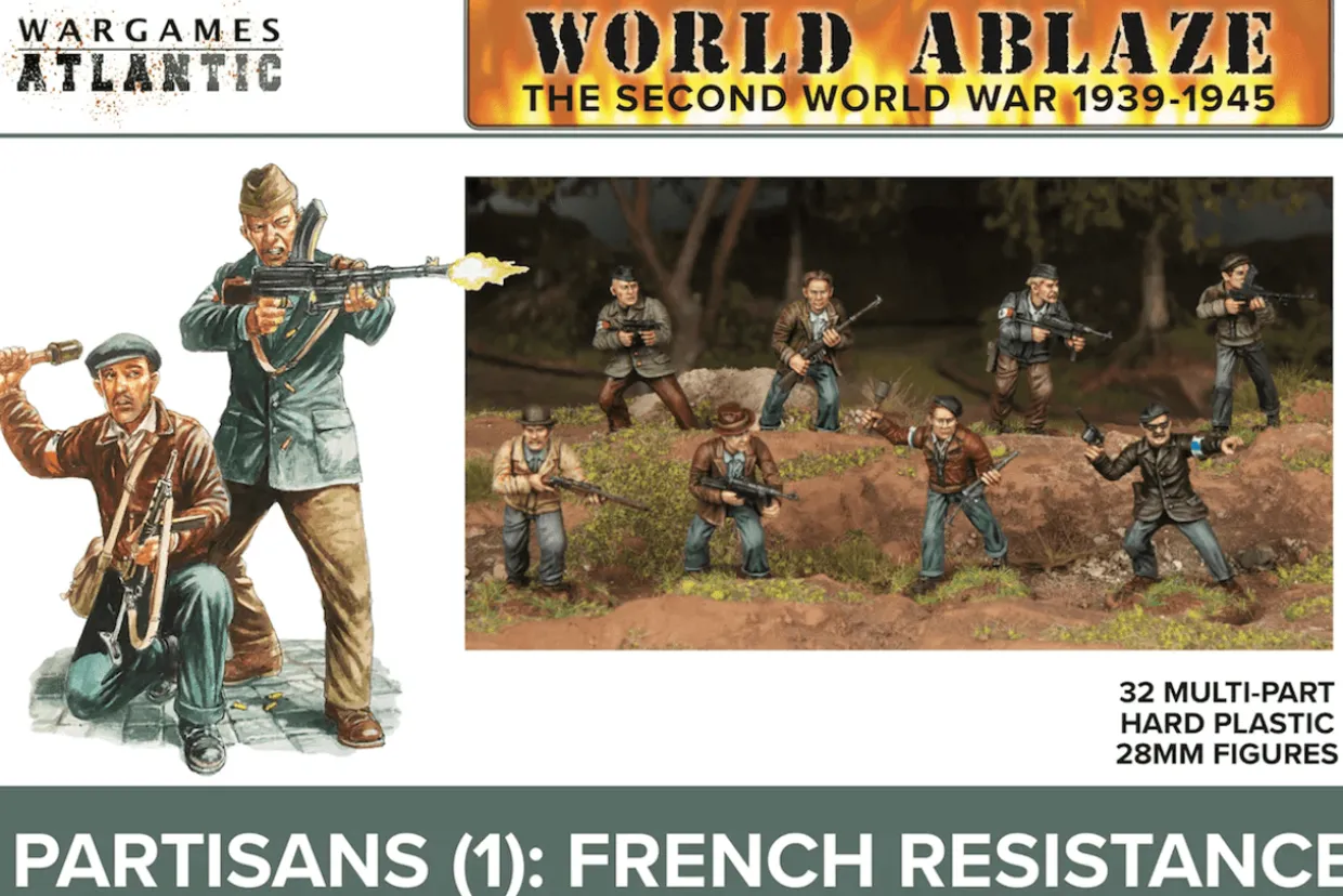 Wargames Atlantic 28mm World Ablaze - WWII French Partisans