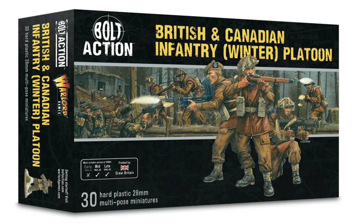 Warlord Games 28mm Bolt Action - British Forces - British & Canadian Infantry 1942-1945 (Winter)