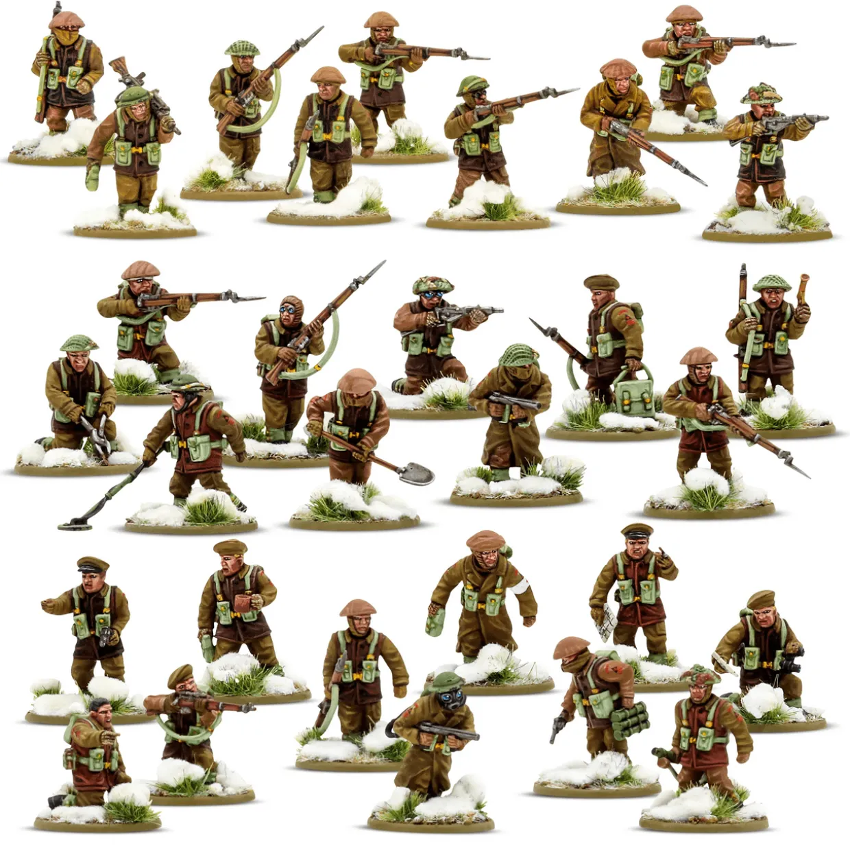 Warlord Games 28mm Bolt Action - British Forces - British & Canadian Infantry 1942-1945 (Winter)