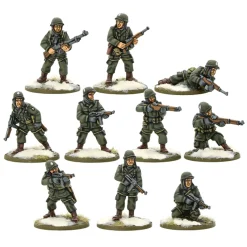Warlord Games 28mm Bolt Action - US Forces - Airborne Squad in Winter Uniform