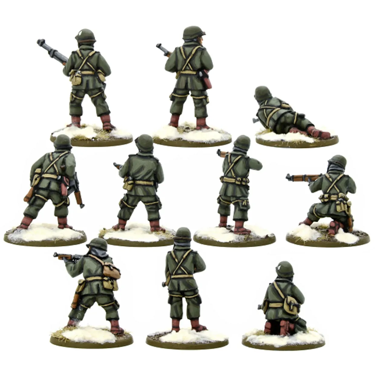 Warlord Games 28mm Bolt Action - US Forces - Airborne Squad in Winter Uniform