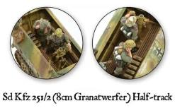 Warlord Games 28mm Bolt Action - German Forces - Sd.Kfz.251/2 Ausf.D 8cm Granatwerfer Half-Track