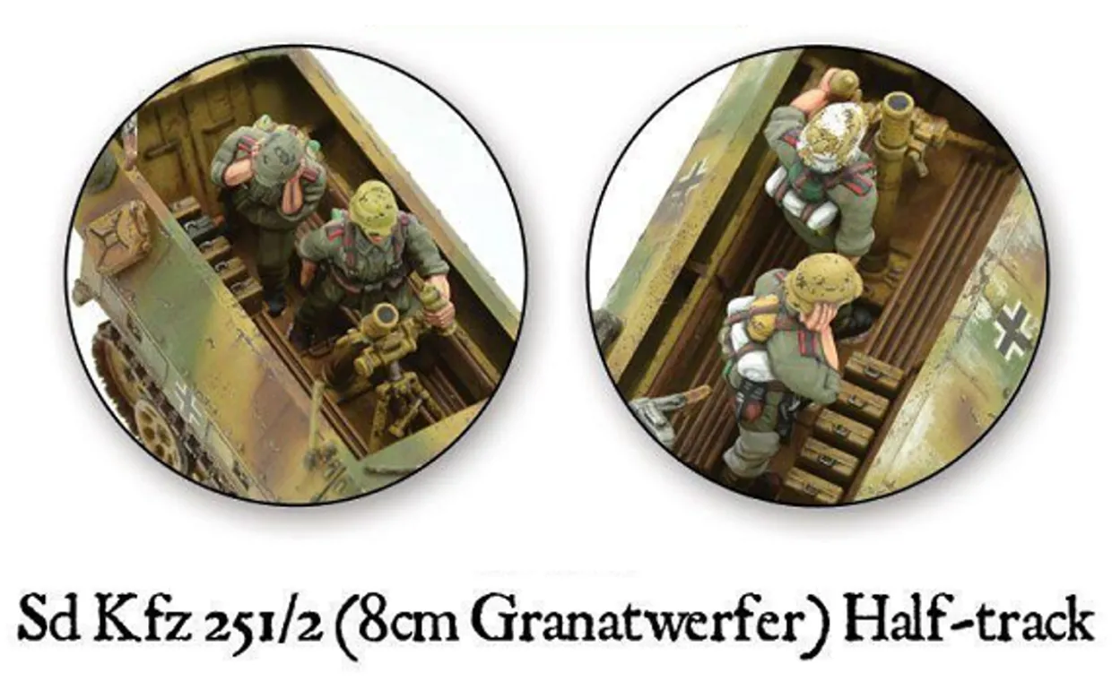 Warlord Games 28mm Bolt Action - German Forces - Sd.Kfz.251/2 Ausf.D 8cm Granatwerfer Half-Track