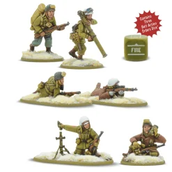 Warlord Games 28mm Bolt Action - US Forces - Airborne in Winter Uniform 1944-1945 - Weapon Teams