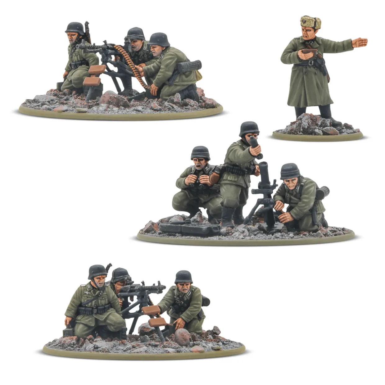 Warlord Games 28mm Bolt Action - German Forces - German Veteran Infantry 1939-1945 - Heavy Weapons Platoon