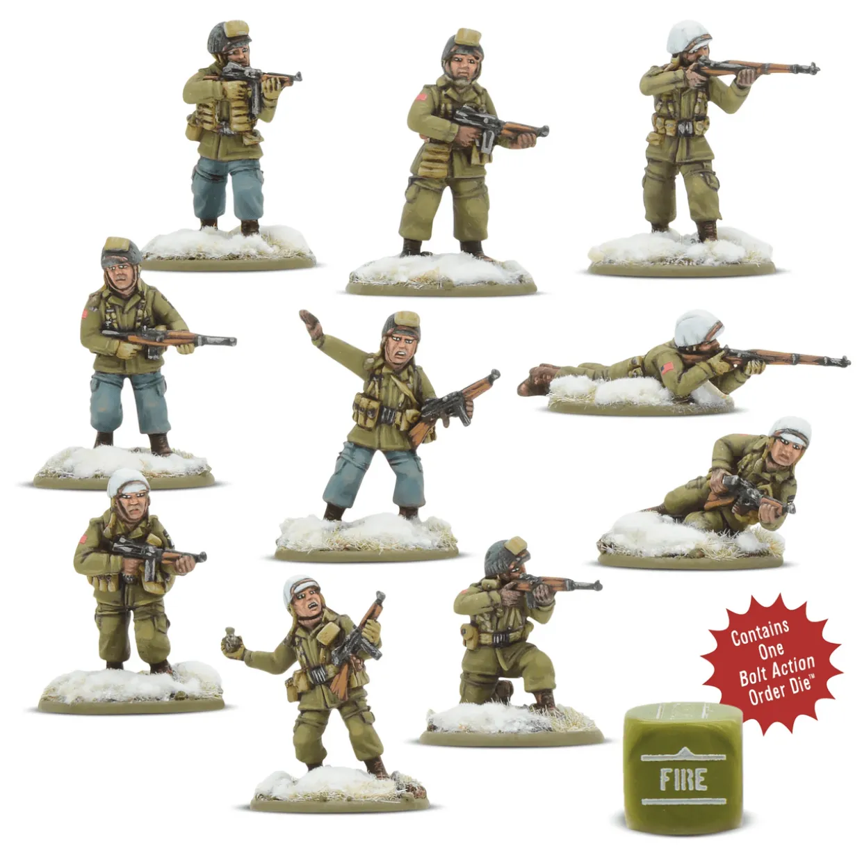 Warlord Games 28mm Bolt Action - US Forces - Airborne in Winter Uniform 1944-1945 - Pathfinder Squad